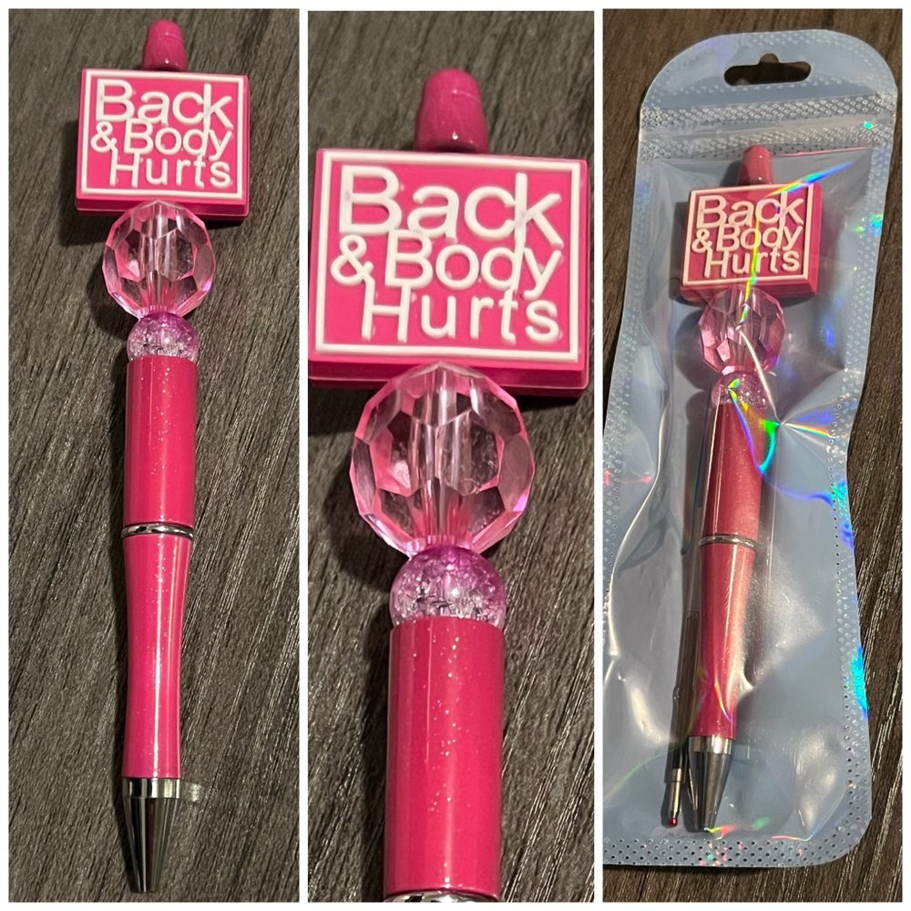 Funny beaded focal pen